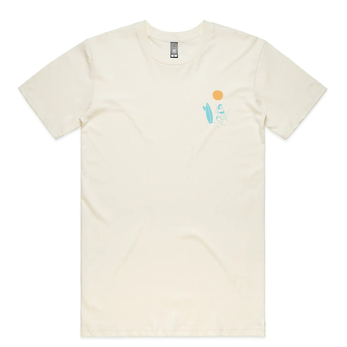 First Batch Coffee Roasters - Branded Merch - First Batch Tee Natural - Noosa Beach