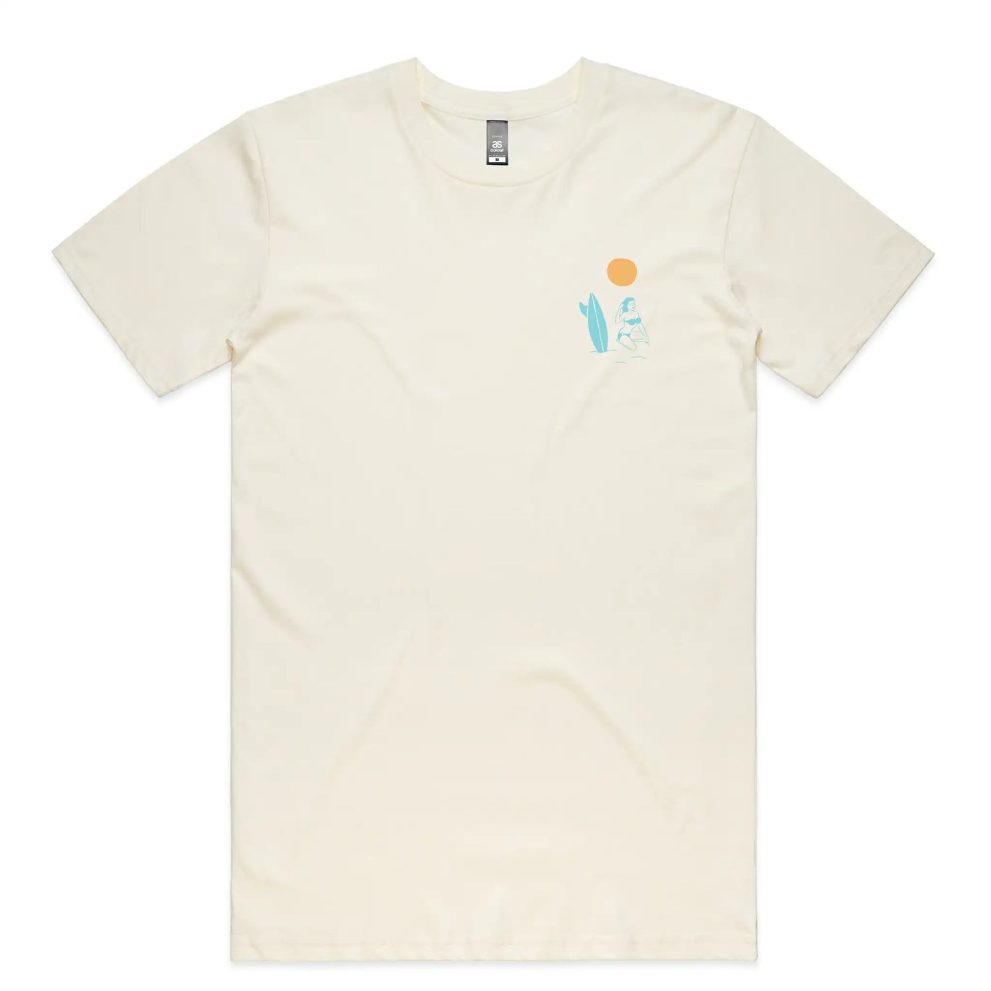 First Batch Coffee Roasters - Branded Merch - First Batch Tee Natural - Noosa Beach