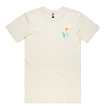 First Batch Coffee Roasters - Branded Merch - First Batch Tee Natural - Noosa Beach