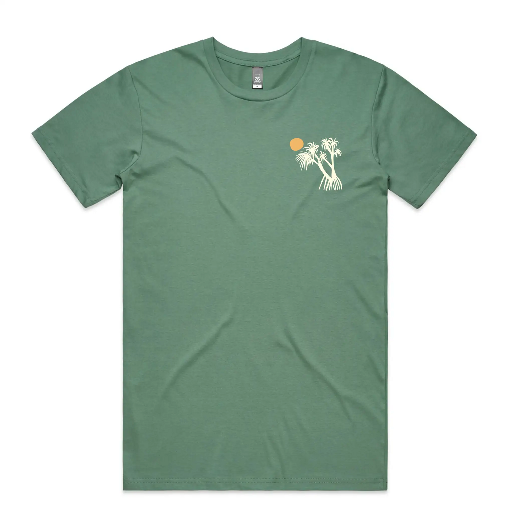 First Batch Coffee Roasters - Branded Merch - First Batch Tee Sage - Noosa Pandanus