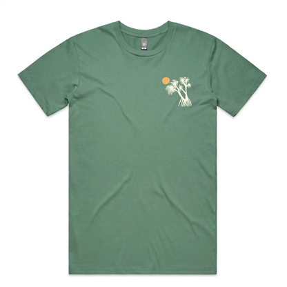 First Batch Coffee Roasters - Branded Merch - First Batch Tee Sage - Noosa Pandanus