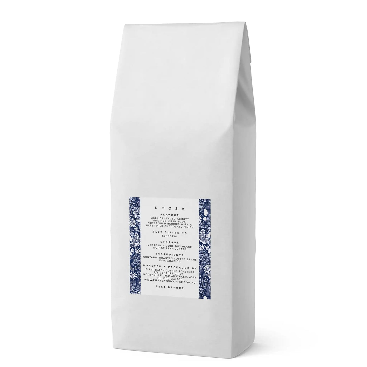 First Batch Coffee Roasters - Speciality Coffee Roasting - Noosa Blend 1kg Back